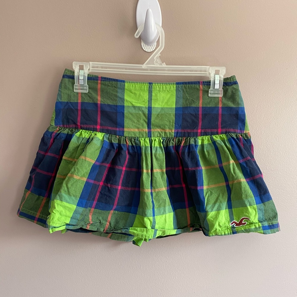 Women Cute Check Skirt